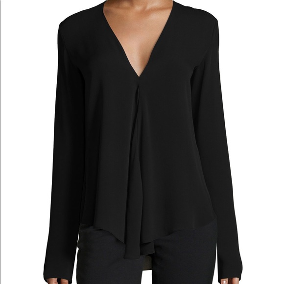 Theory Tops - Meniph' Silk Blouse THEORY